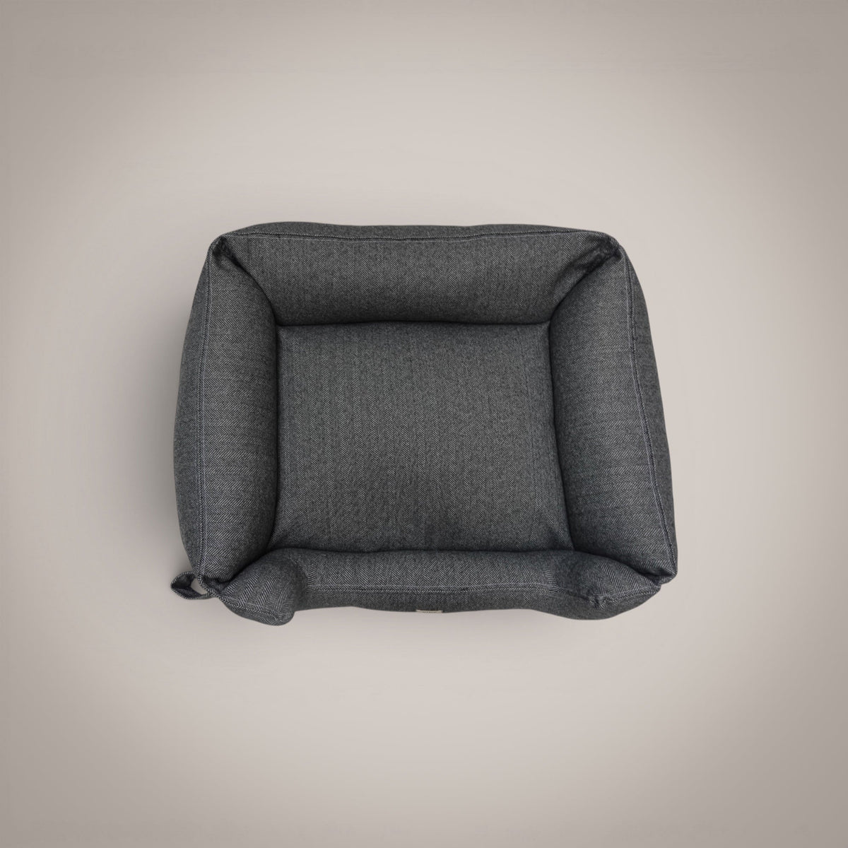 Cama Palmira gris claro, textura de la tela