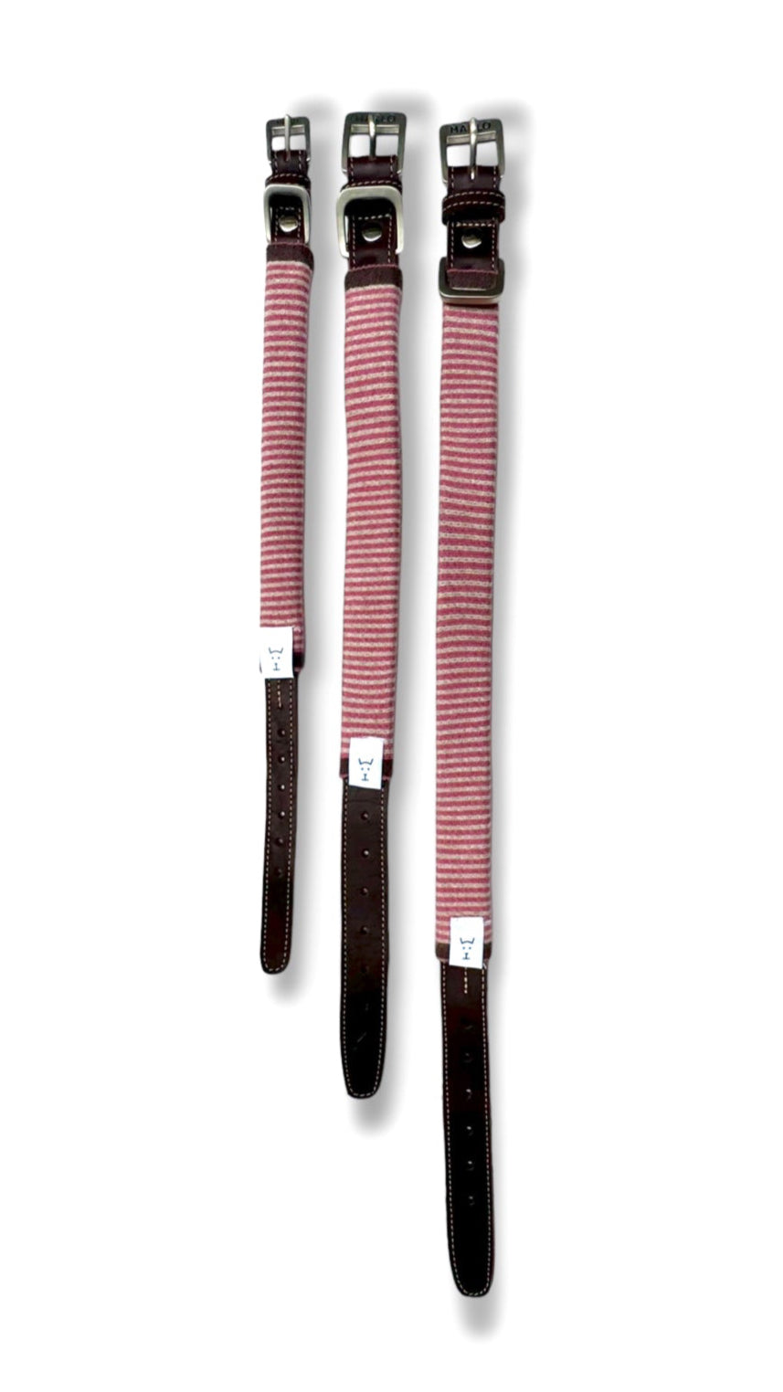 Collar de Piel con funda tejida