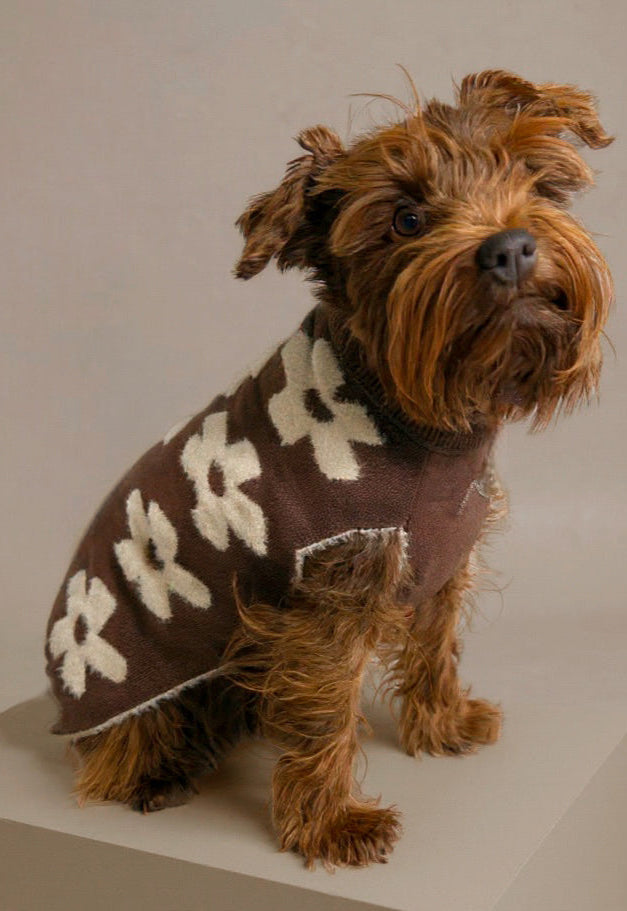 Suéter Flores Café