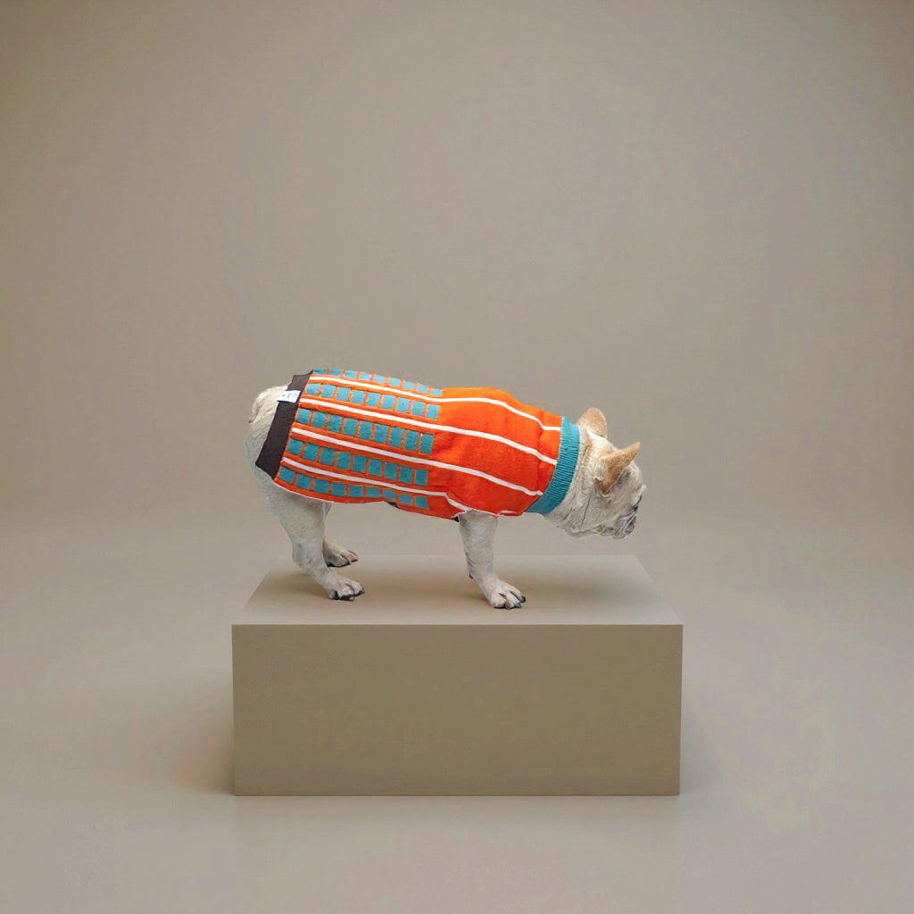 Suéter Lineas Naranja